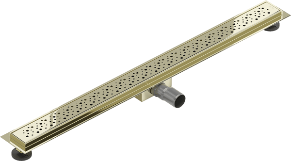 Mexen Flat M12 lineær afløb 100 cm, guld - 1521100-15