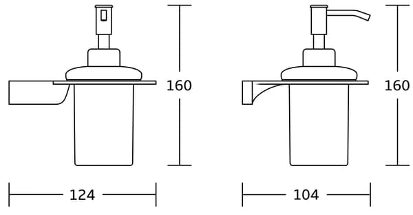 Mexen Rino sæbedispenser, krom - 70270388-00