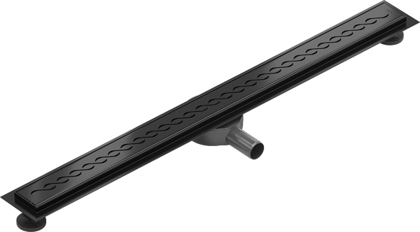 Mexen Flat 360° M18 drejebar lineær afløb 100 cm, sort - 1723100-40
