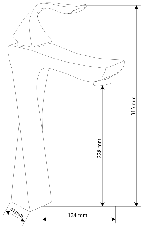 Mexen Estrella R02 badekarsæt, sort - 72313R02-70