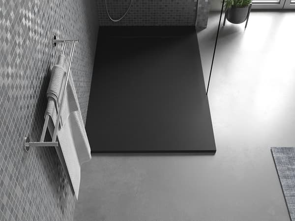 Mexen Otto rektangulær bruserbakke SMC 130 x 80 cm, sort - 4N708013