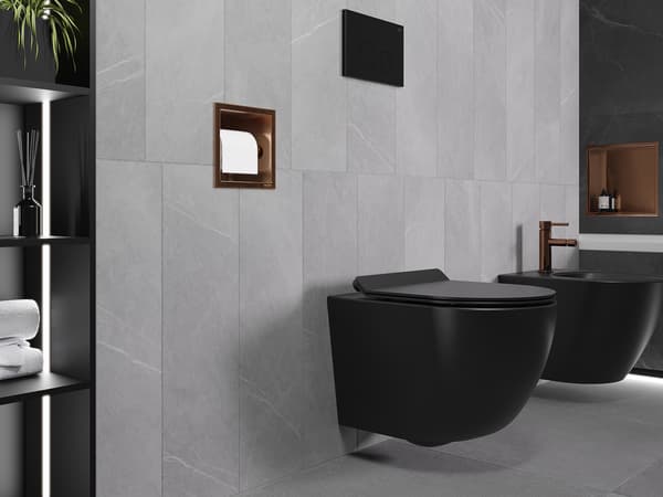 Mexen X-Wall-P toiletrulleholder, børstet kobber - 19C3
