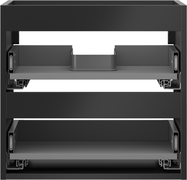 Mexen Box-A korpus til underskab 50 cm, 2 skuffer, sort mat - 91AX0-0500-470-2-71