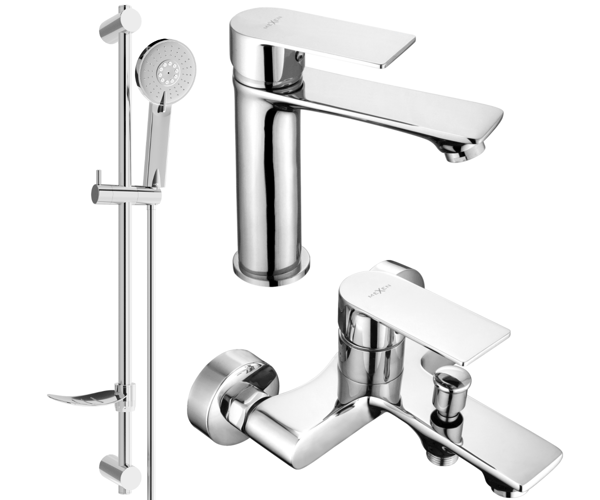 Mexen Royo DF40 badekarsæt, krom - 72203DF40-00
