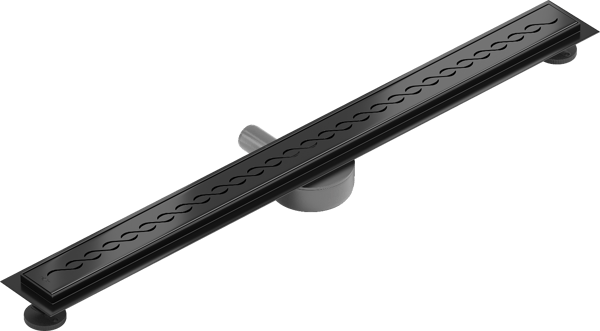 Mexen Flat 360° M18 drejebar lineær afløb 100 cm, sort - 1723100-40