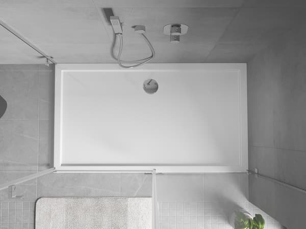 Mexen Flow rektangulär slim duschkar 160 x 90 cm, vit glans - 46R109016