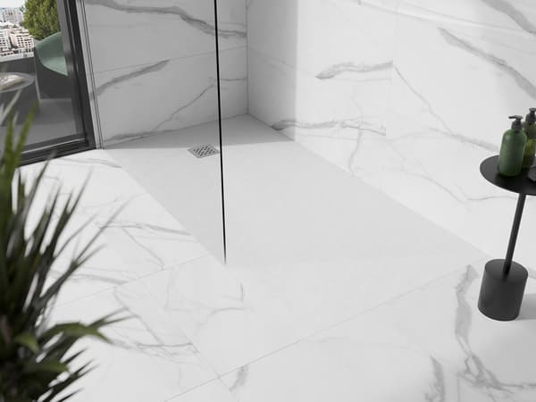 Mexen Stone+ rektangulär kompositduschkar 180 x 90 cm, vit - 44109018