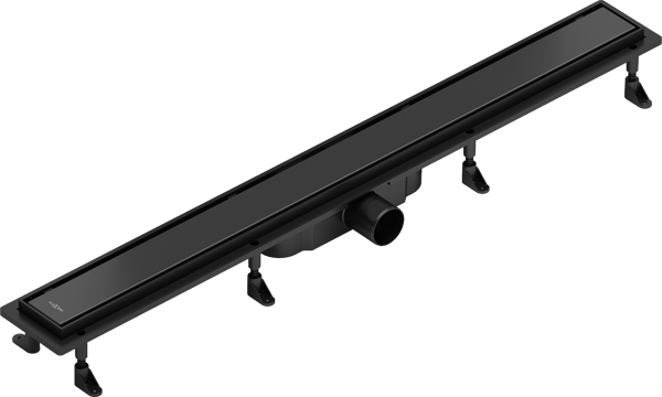 Mexen Flat Abs Flad ABS lineært afløb 2i1 90 cm, sort - 1769090