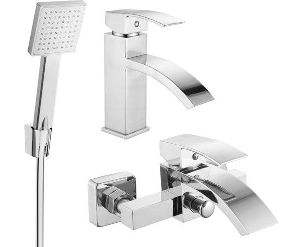 Mexen Libra R45 badekar sæt, krom - 745103R45-00