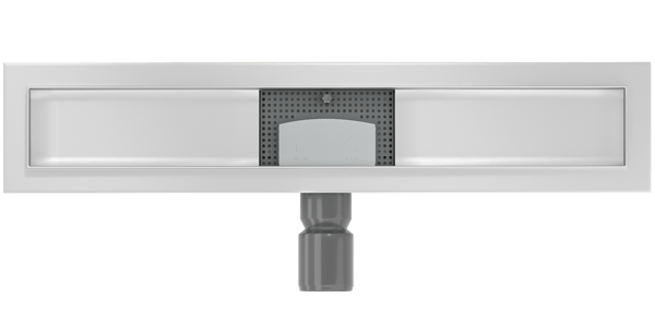 Mexen Flat korpus til lineær afløb 60 cm, inox - 1015060