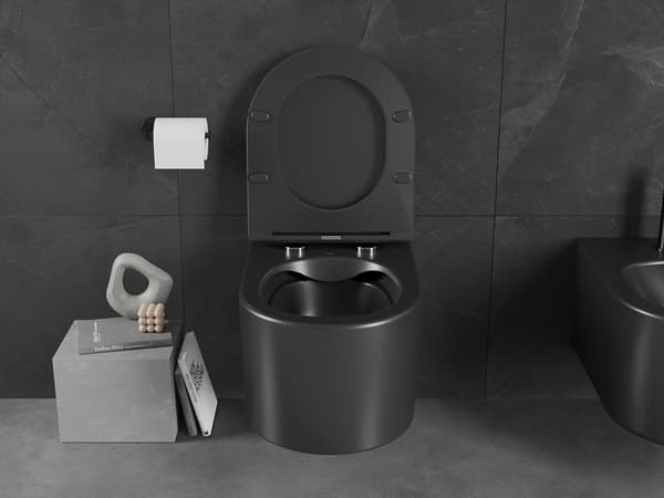 Mexen Sofia WC-skål Rimless, sort mat - 3354XX85