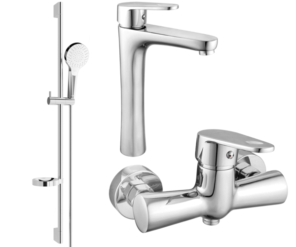 Mexen Kama DS05 duschset, krom - 72514DS05-00