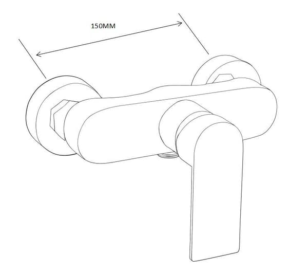 Mexen Royo DF05 duschset, krom - 72204DF05-00
