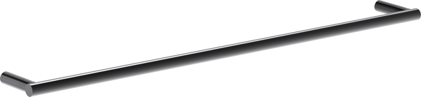 Mexen Loop håndklædeholder, sort krom - 70A71045-73