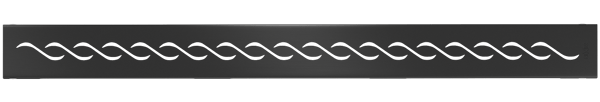 Mexen Flat M18 skjuler til lineafløb 70 cm, sort - 1723070