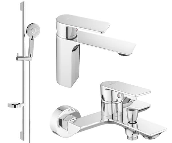 Mexen Alexa DS40 badkarsset, krom - 71203DS40-00