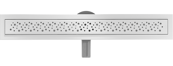Mexen Flat 360° M12 roterende lineær rist 70 cm, inox - 1021070-40
