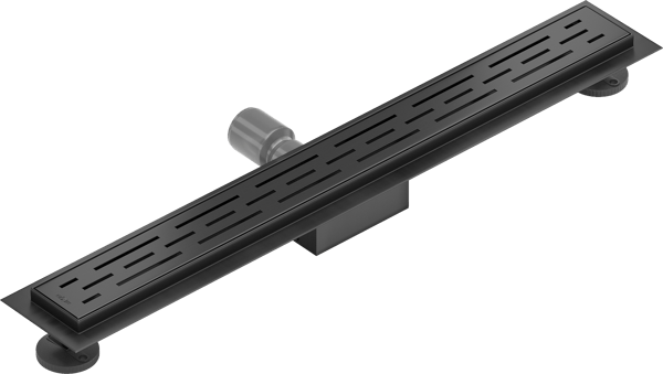 Mexen Flat M01 lineær afløb 60 cm, sort - 1720060-15