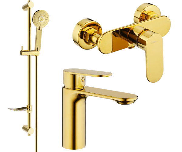 Mexen Milo DF40 brusesæt, guld - 71304DF40-50