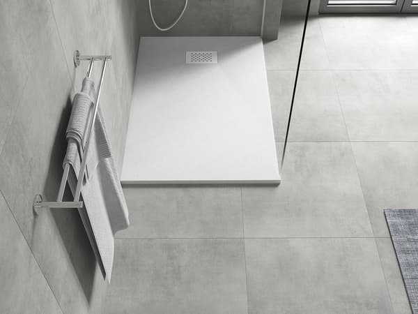 Mexen Hugo rektangulär duschkar SMC 90 x 70 cm, vit, vit täcklock - 42107090-W