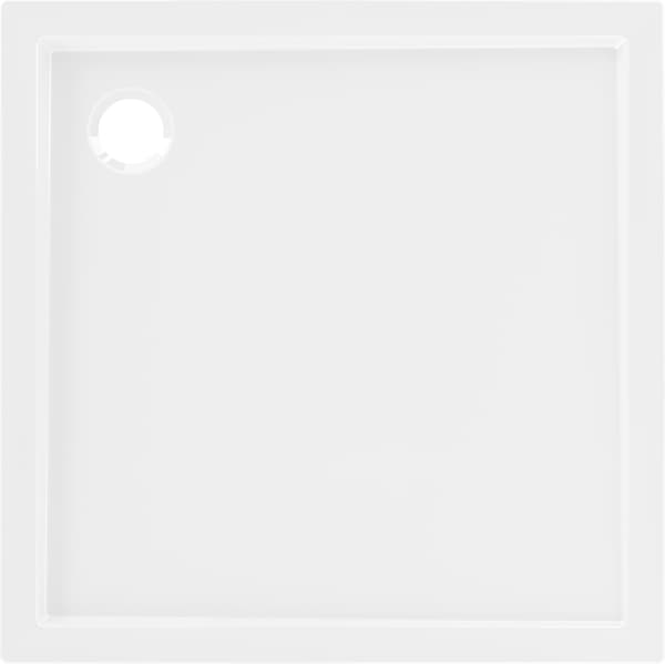 Mexen Flow kvadratisk duschkar slim 85 x 85 cm, vit glans - 46S108585