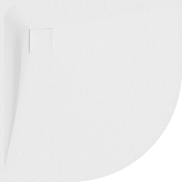 Mexen Bert halvrund duschkar SMC 90 x 90 cm, vit - 4KR109090