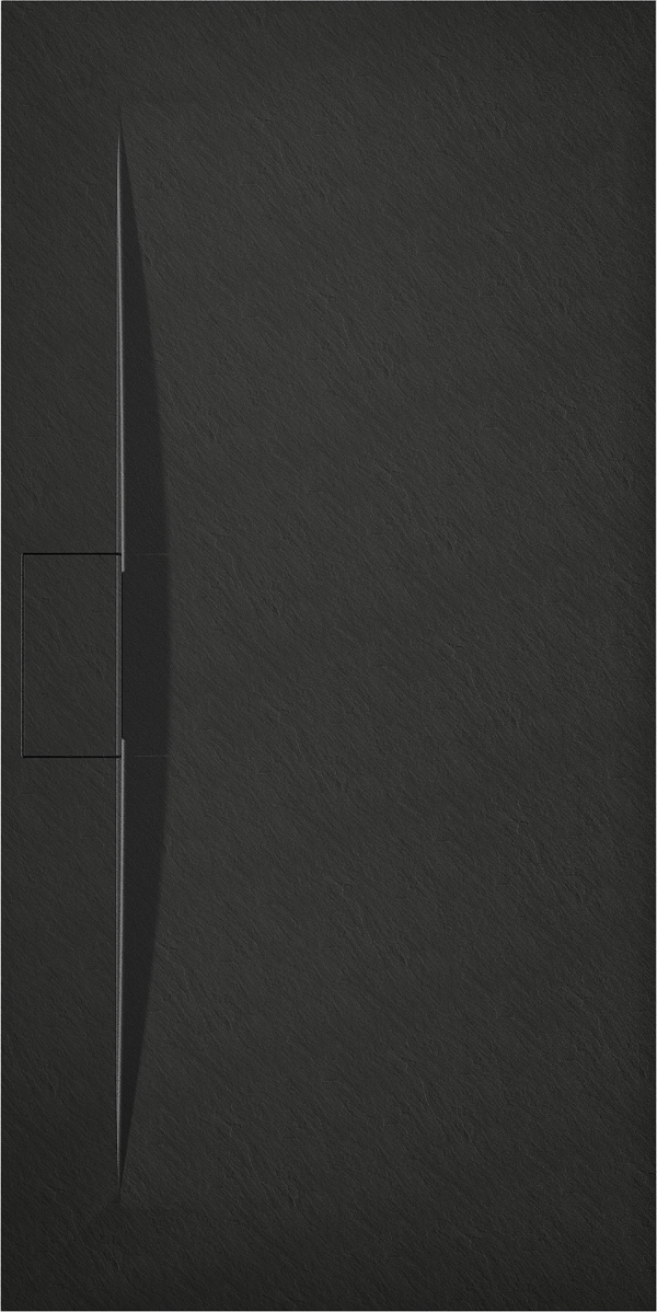 Mexen Egon rektangulær brusekar SMC 160 x 90 cm, sort - 4R709016
