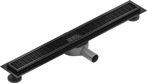 Mexen Flat 360° M33 roterende lineær afløbsrende 60 cm, sort - 1733060-40