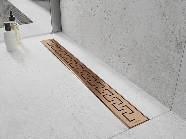 Mexen Flat M15 lineær afløb 70 cm, børstet kobber - 1C24070-15