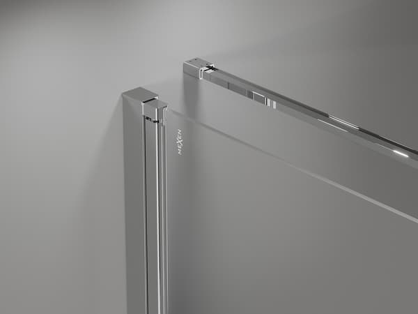 Mexen Mist-B vikbart duschkabin 85 x 85 cm, transparent, krom - 8A2T-085-085-01-00