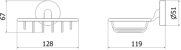 Mexen Remo sæbedispenser, krom - 7050751-00
