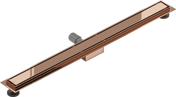 Mexen Flat M13 lineær afløb 2i1 80 cm, rosaguld - 1610080-15