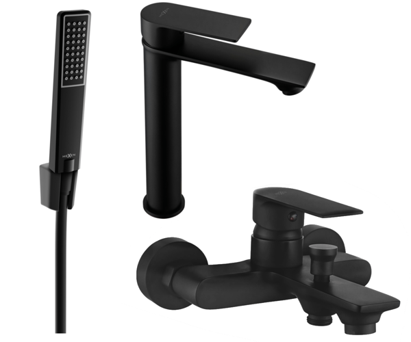 Mexen Royo R72 badekarsæt, sort - 72213R72-70