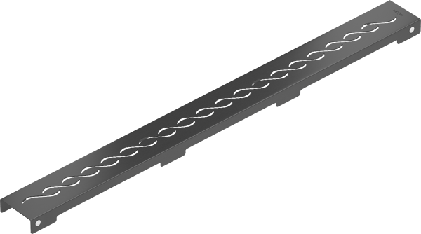 Mexen Flat M18 skjuler til linjeafløb 60 cm, sort - 1723060