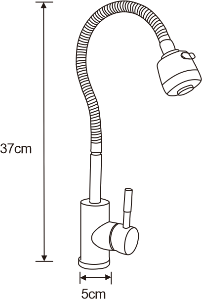 Mexen Maya køkkenbatteri, krom - 672400-00