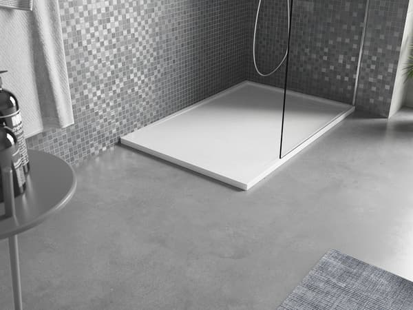 Mexen Amon rektangulær SMC bruserbund 100 x 80 cm, hvid - 4F108010