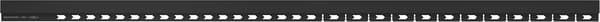 Mexen Line-B frontalskinne til brusekar 130 cm, sort - 187003130U