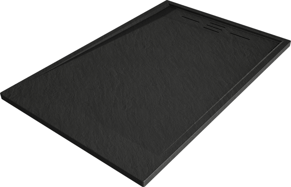Mexen Amon rektangulær brusekar SMC 130 x 90 cm, sort - 4F709013