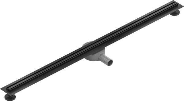 Mexen Flat 360° Slim roterende lineær afløb 150 cm, sort - 1741150