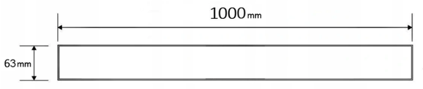 Mexen Flat M01 dækplade til lineær afløb 100 cm, guld - 1520100