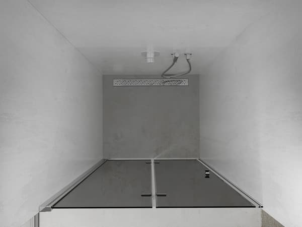 Mexen Lima fällbara duschdörrar 110 cm, grafit, krom - 856-110-000-01-40