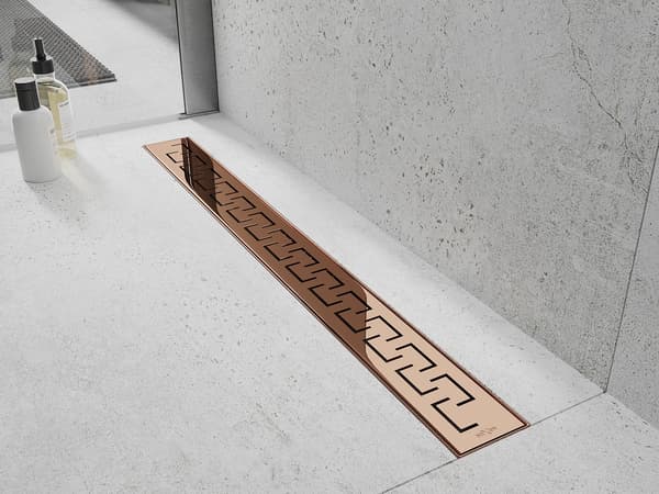 Mexen Flat M15 linjärt avlopp 70 cm, rosa guld - 1624070-15