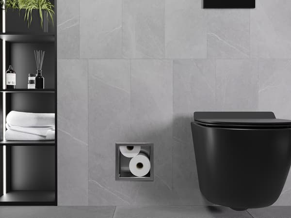 Mexen X-Wall-B toiletrulleholder, børstet gun grå - 19E5