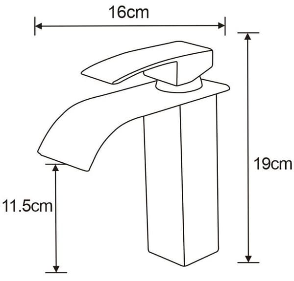 Mexen Aries vaskarmatur, krom - 744800-00