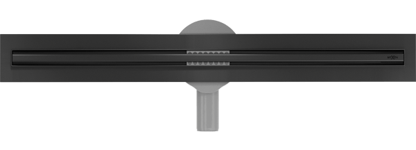 Mexen Flat 360° Slim roterende lineær afløb 60 cm, sort - 1741060