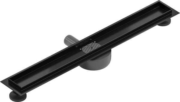 Mexen Flat 360° roterende krop til lineær afløb 70 cm, sort - 1740070