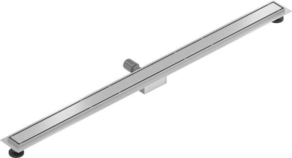 Mexen Flat M13 lineafløb 2i1 150 cm, inox - 1010150