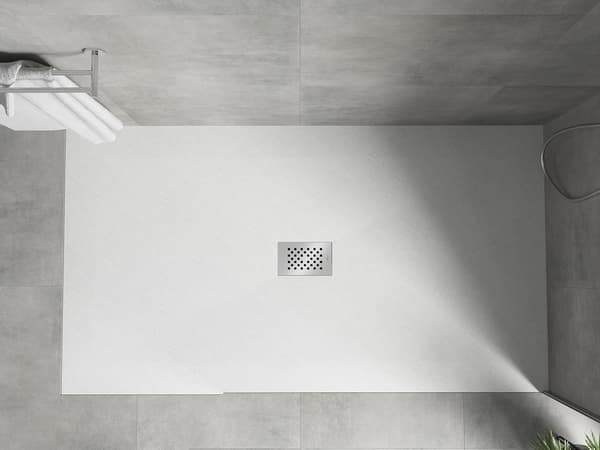 Mexen Hugo rektangulär SMC-duschkar 180 x 100 cm, vit, dold Inox - 42101018-X