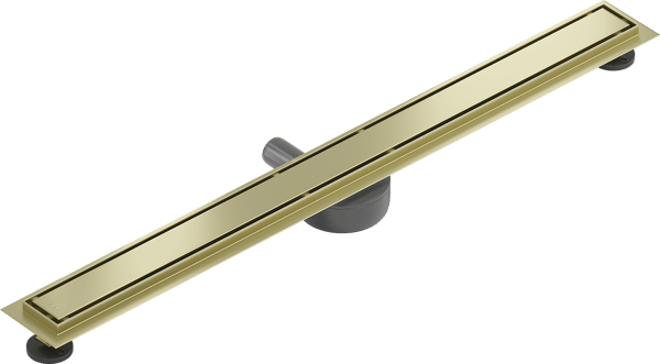 Mexen Flat 360° M13 roterende lineær afløb 2i1 90 cm, børstet guld - 1A10090-40