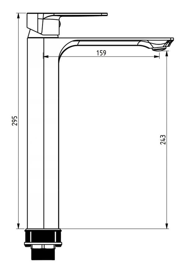 Mexen Alexa DS40 badekar sæt, sort - 71213DS40-70